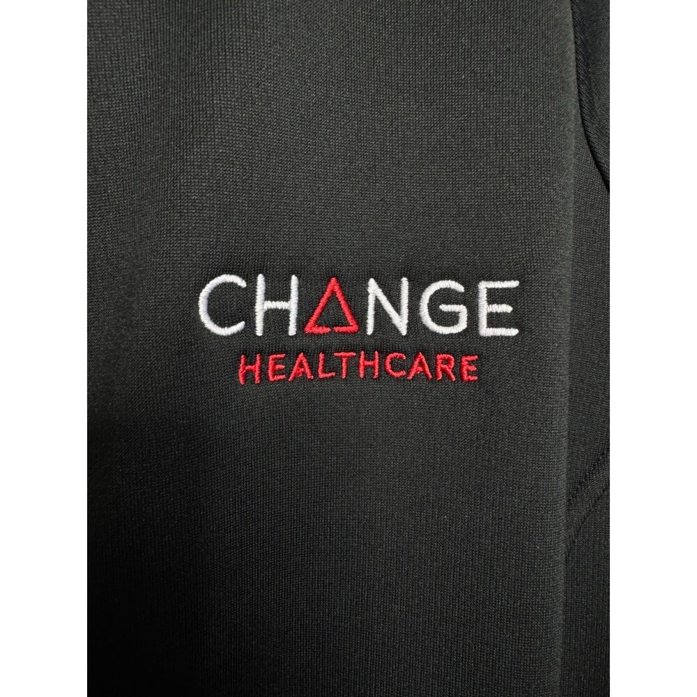 The North Face Large Canyon Flats Fleece Jacket Black Change Healthcare Logo NWT - Picture 8 of 15